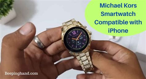 michael kors smartwatch iphone compatible
